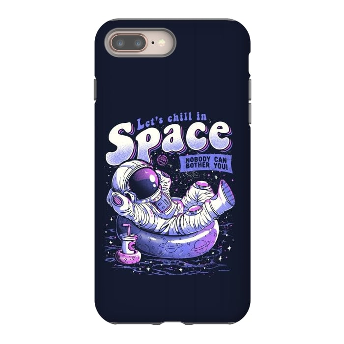 iPhone 8 plus StrongFit Chilling in Space by eduely