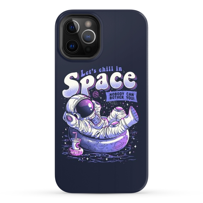 iPhone 12 Pro StrongFit Chilling in Space by eduely