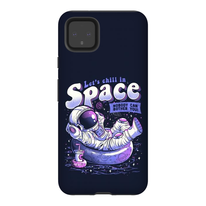 Pixel 4XL StrongFit Chilling in Space by eduely