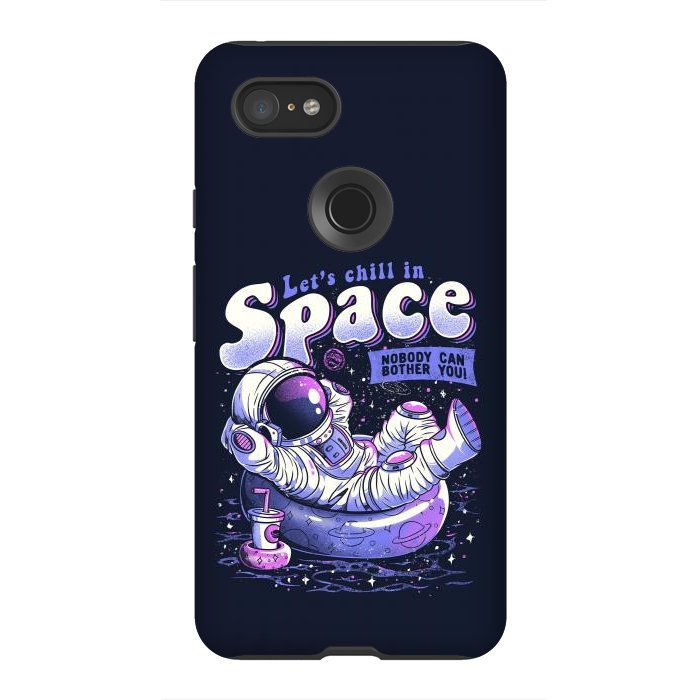Pixel 3XL StrongFit Chilling in Space by eduely
