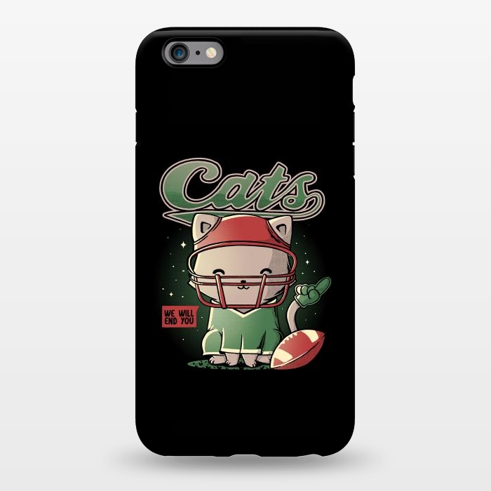 iPhone 6/6s plus StrongFit Cats Football by eduely