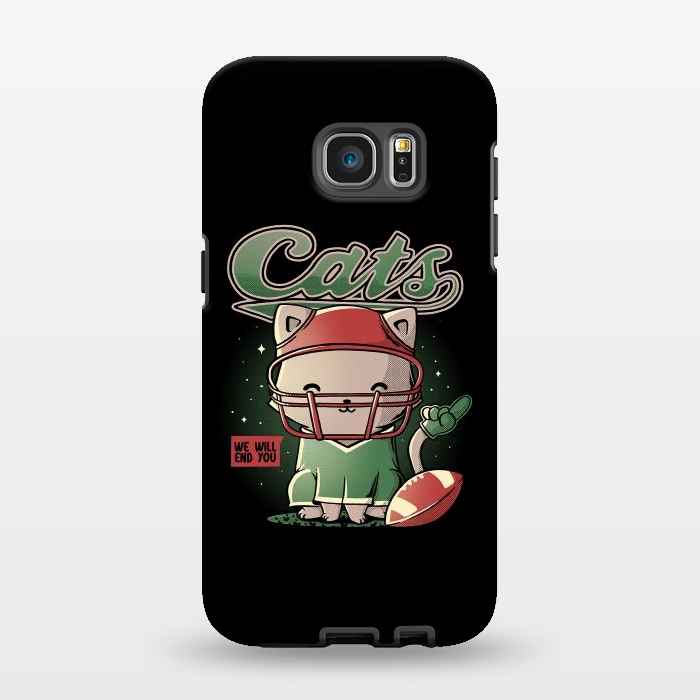 Galaxy S7 EDGE StrongFit Cats Football by eduely