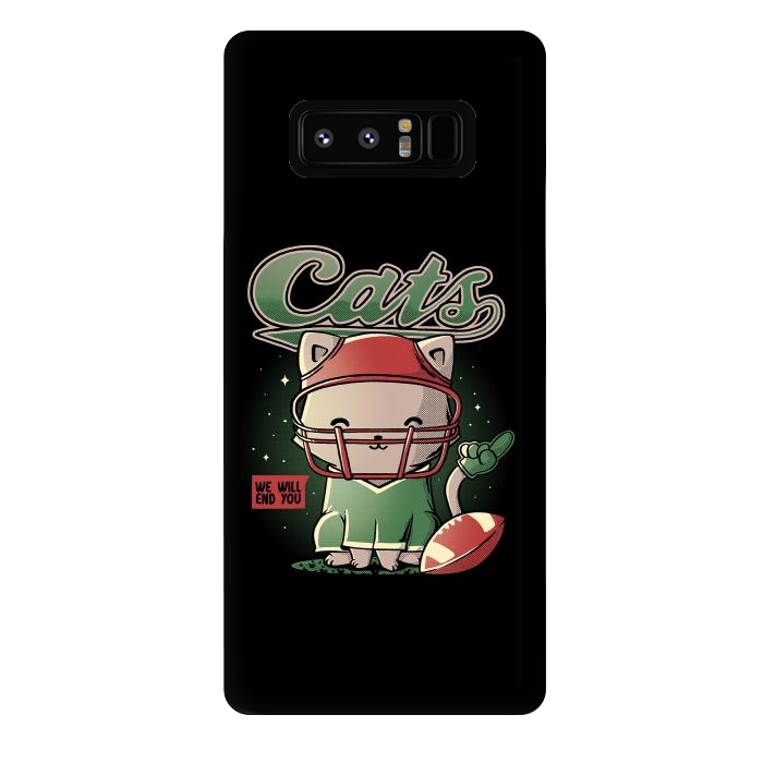 Galaxy Note 8 StrongFit Cats Football by eduely