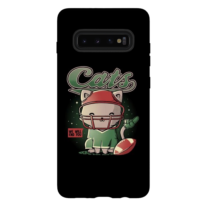 Galaxy S10 plus StrongFit Cats Football by eduely