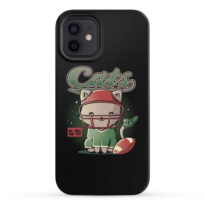 iPhone 12 mini StrongFit Cats Football by eduely