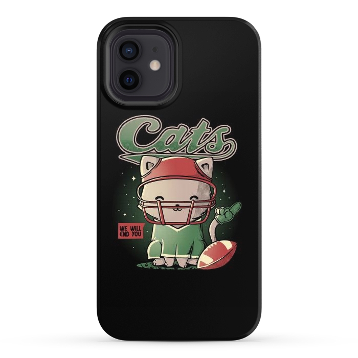 iPhone 12 StrongFit Cats Football por eduely