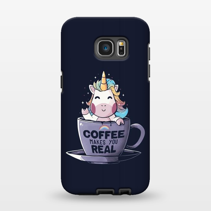 Galaxy S7 EDGE StrongFit Coffee Makes You Real by eduely