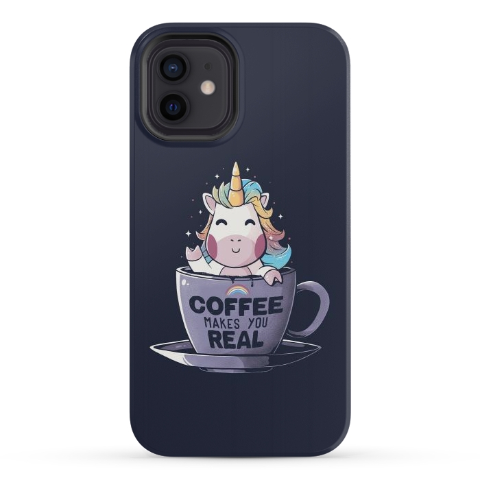 iPhone 12 mini StrongFit Coffee Makes You Real by eduely