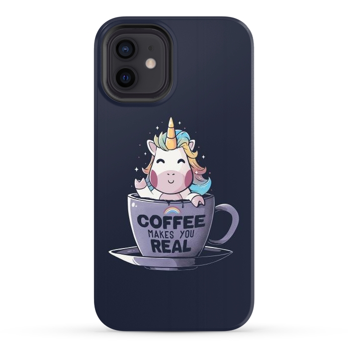 iPhone 12 StrongFit Coffee Makes You Real by eduely