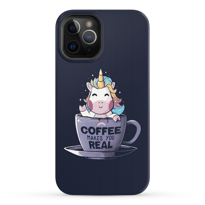 iPhone 12 Pro StrongFit Coffee Makes You Real by eduely