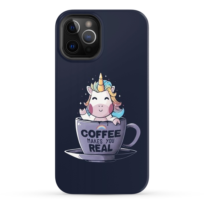 iPhone 12 Pro Max StrongFit Coffee Makes You Real by eduely