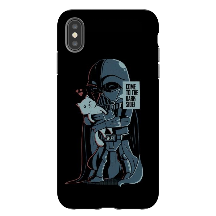 iPhone Xs Max StrongFit Come to the Dark Side - Cute Cat by eduely