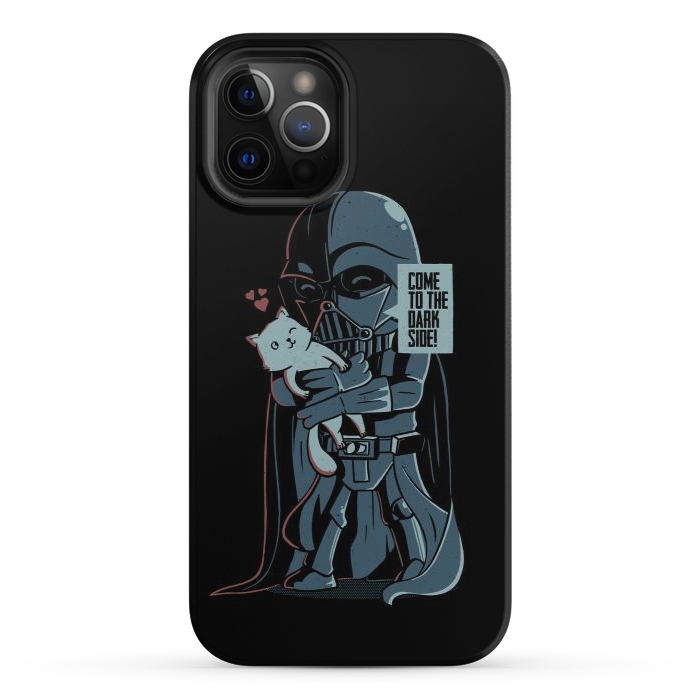 iPhone 12 Pro StrongFit Come to the Dark Side - Cute Cat by eduely