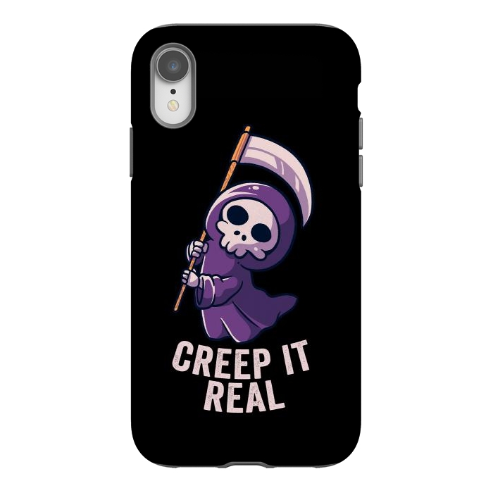 iPhone Xr StrongFit Creep It Real - Skull by eduely