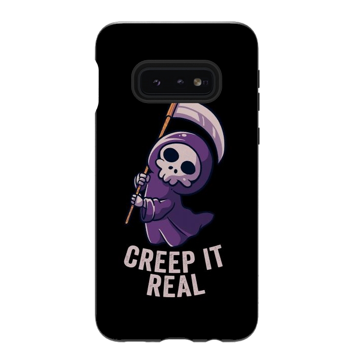 Galaxy S10e StrongFit Creep It Real - Skull by eduely