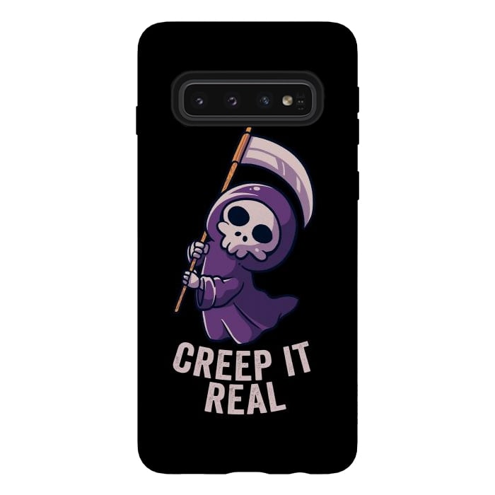 Galaxy S10 StrongFit Creep It Real - Skull by eduely
