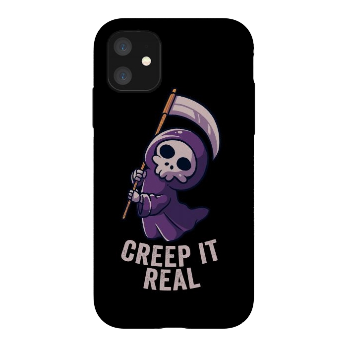 iPhone 11 StrongFit Creep It Real - Skull by eduely