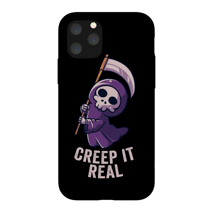 iPhone 11 Pro StrongFit Creep It Real - Skull by eduely