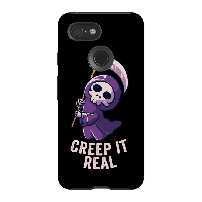 Pixel 3 StrongFit Creep It Real - Skull by eduely