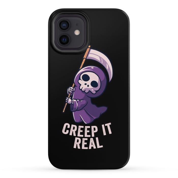 iPhone 12 StrongFit Creep It Real - Skull by eduely