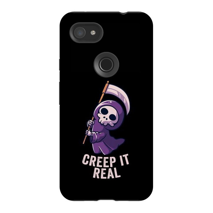 Pixel 3AXL StrongFit Creep It Real - Skull by eduely