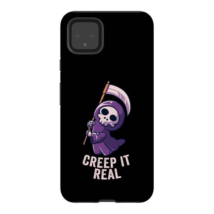 Pixel 4XL StrongFit Creep It Real - Skull by eduely
