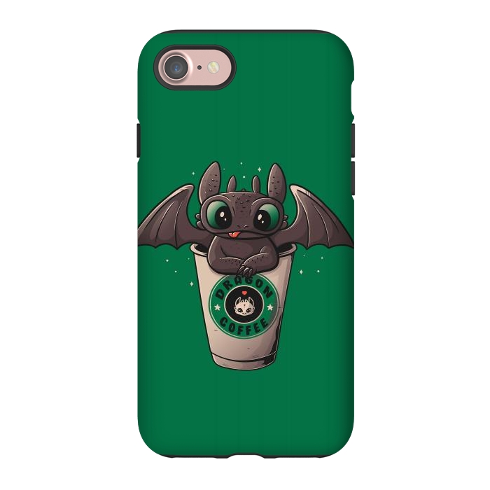 iPhone 7 StrongFit Dragon Coffee by eduely