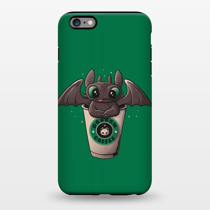 iPhone 6/6s plus StrongFit Dragon Coffee by eduely