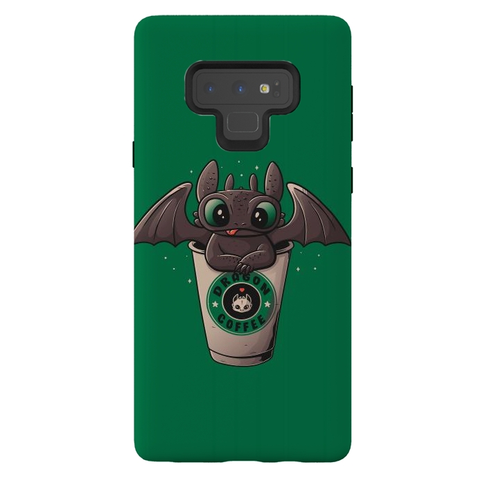 Galaxy Note 9 StrongFit Dragon Coffee by eduely