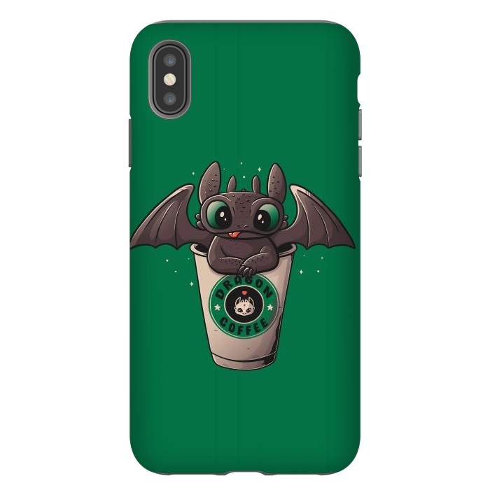 iPhone Xs Max StrongFit Dragon Coffee by eduely