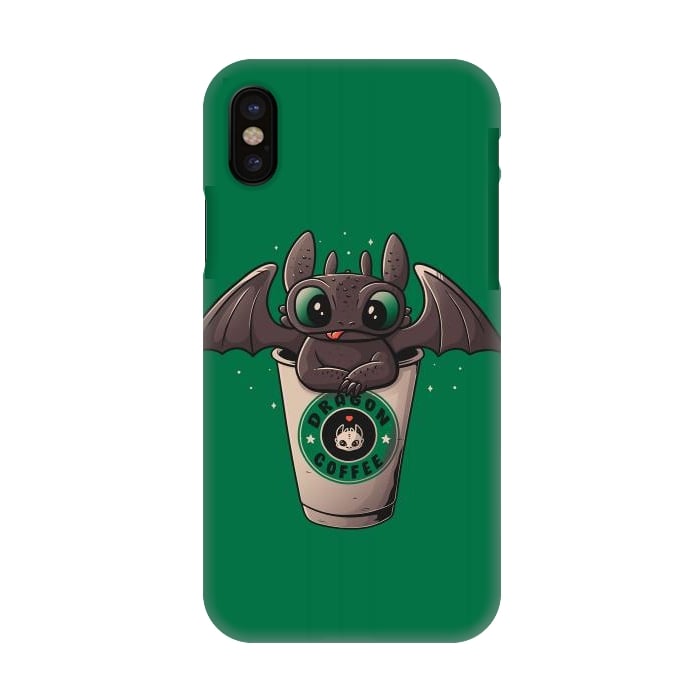 iPhone X SlimFit Dragon Coffee by eduely