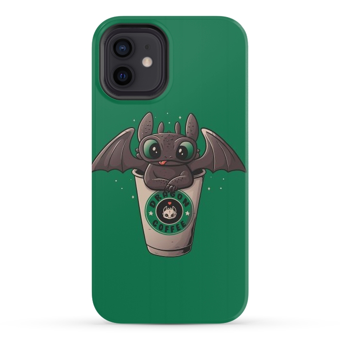 iPhone 12 mini StrongFit Dragon Coffee by eduely