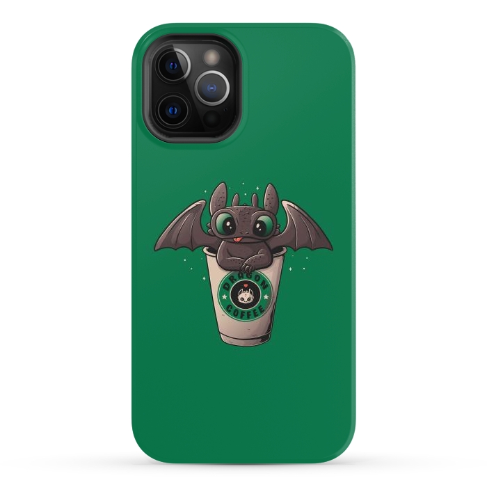 iPhone 12 Pro Max StrongFit Dragon Coffee by eduely