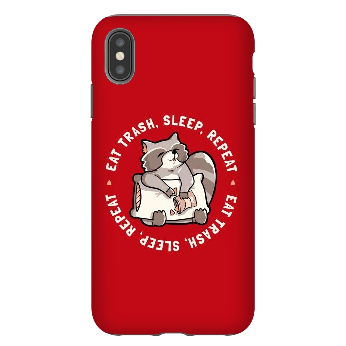 iPhone Xs Max StrongFit Eat Garbage Sleep Repeat by eduely