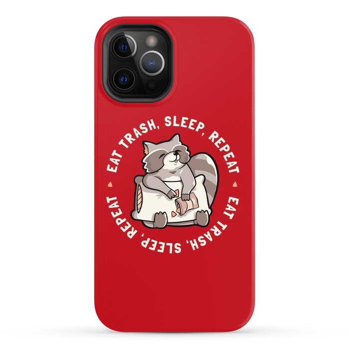 iPhone 12 Pro StrongFit Eat Garbage Sleep Repeat by eduely