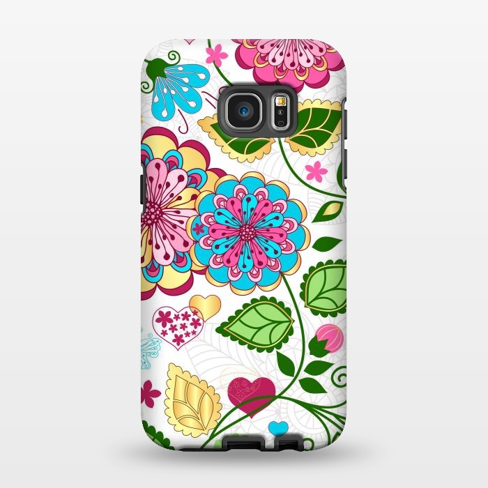Galaxy S7 EDGE StrongFit Design Floral Pattern by ArtsCase