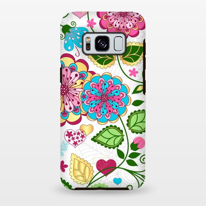 Galaxy S8 plus StrongFit Design Floral Pattern by ArtsCase