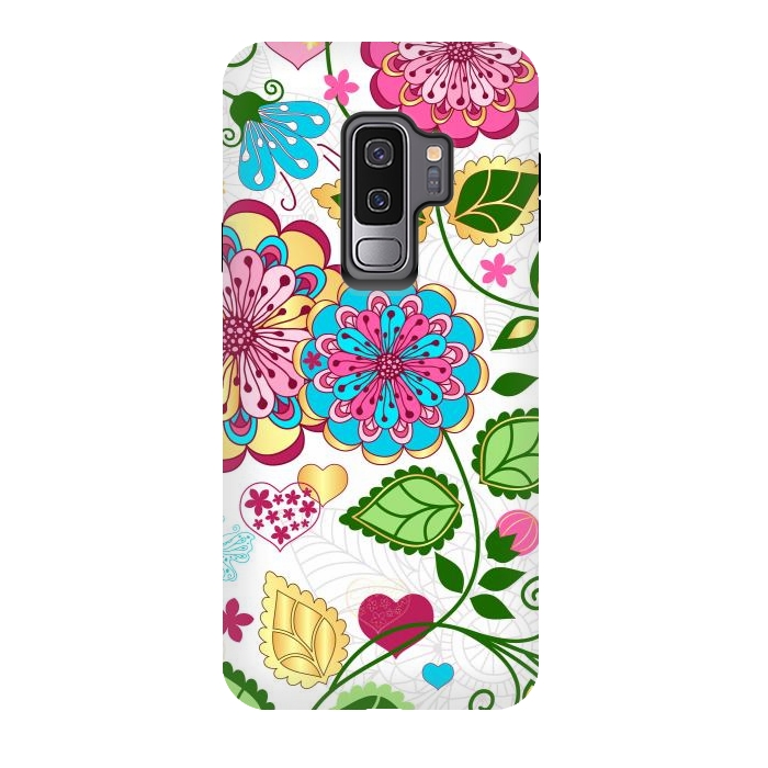 Galaxy S9 plus StrongFit Design Floral Pattern by ArtsCase