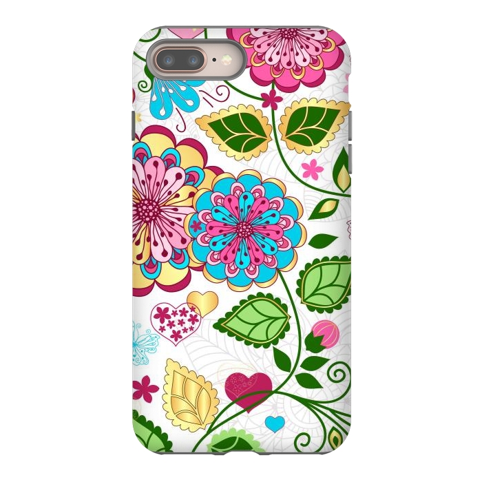 iPhone 8 plus StrongFit Design Floral Pattern by ArtsCase