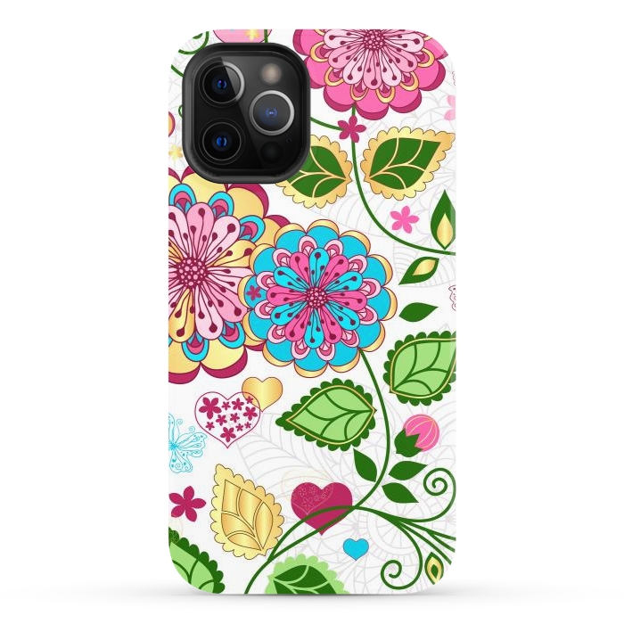 iPhone 12 Pro StrongFit Design Floral Pattern by ArtsCase