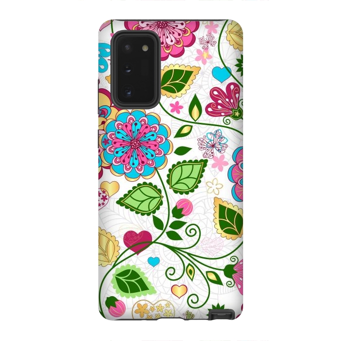 Galaxy Note 20 StrongFit Design Floral Pattern by ArtsCase