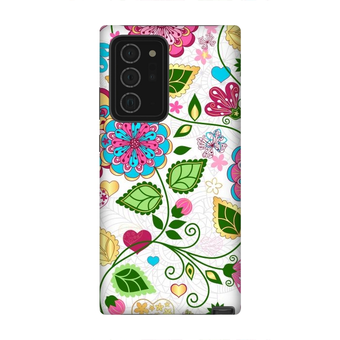 Galaxy Note 20 Ultra StrongFit Design Floral Pattern by ArtsCase