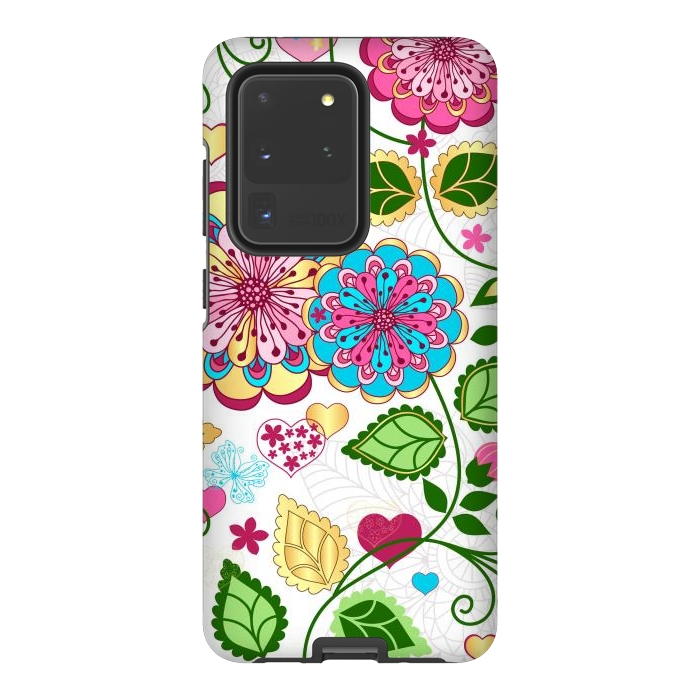 Galaxy S20 Ultra StrongFit Design Floral Pattern by ArtsCase