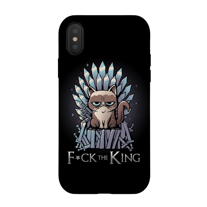 iPhone Xs / X StrongFit F*ck the King by eduely