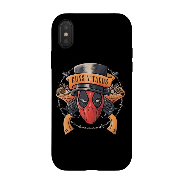 iPhone Xs / X StrongFit Guns and Tacos by eduely