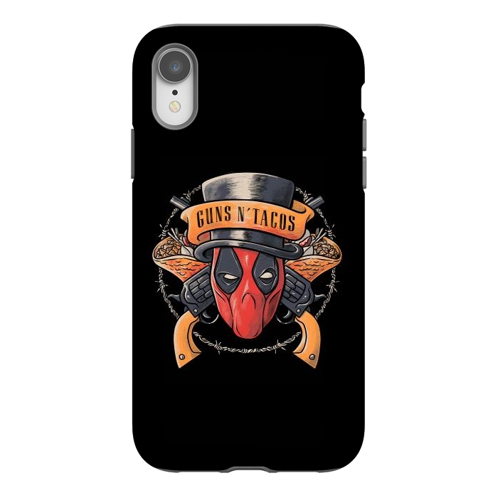 iPhone Xr StrongFit Guns and Tacos by eduely