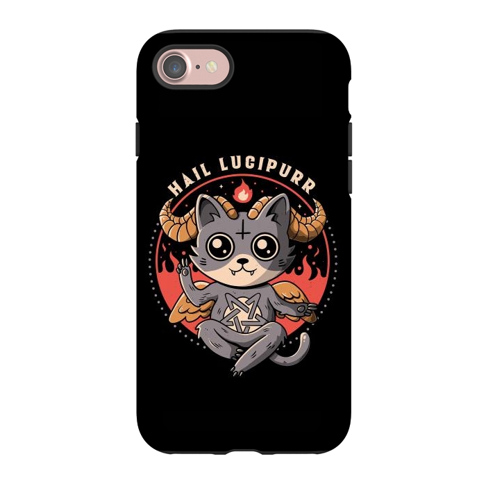 iPhone 7 StrongFit Hail Lucipurr by eduely
