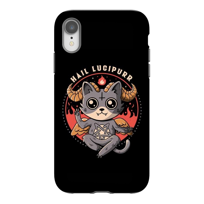 iPhone Xr StrongFit Hail Lucipurr by eduely