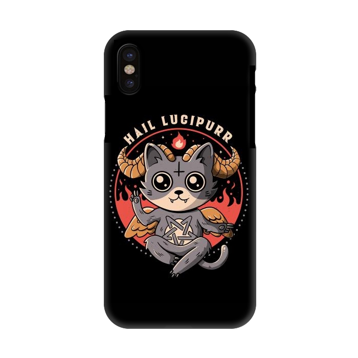 iPhone X SlimFit Hail Lucipurr by eduely