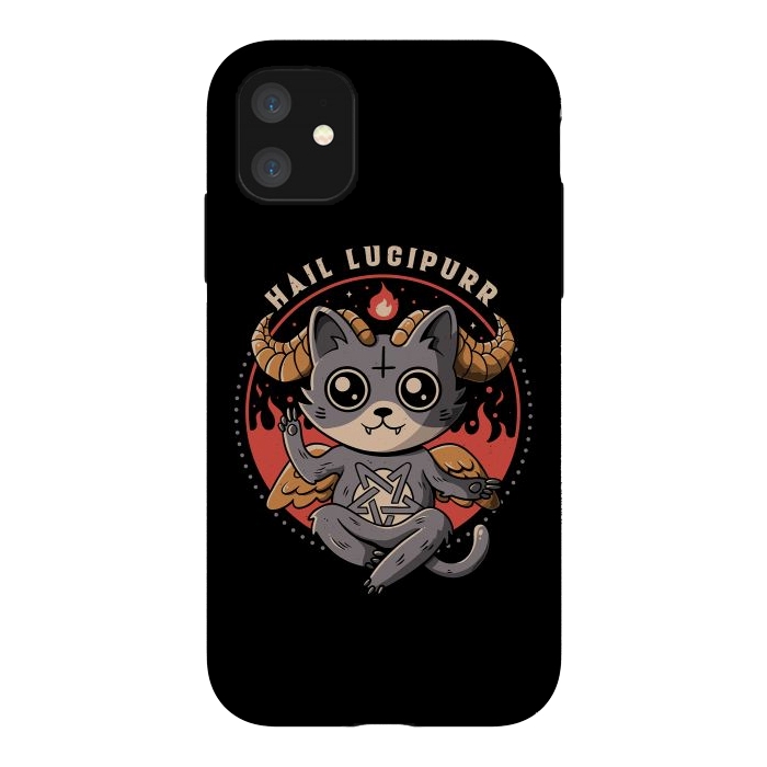 iPhone 11 StrongFit Hail Lucipurr by eduely